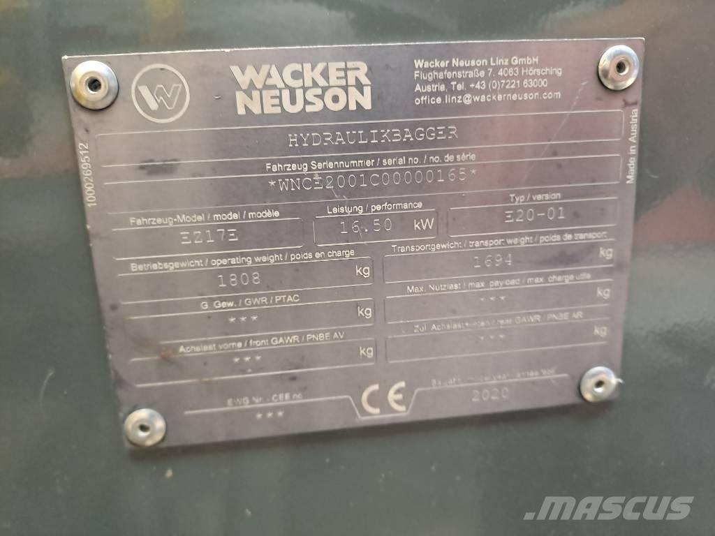 Wacker Neuson EZ17e Гусеничні екскаватори