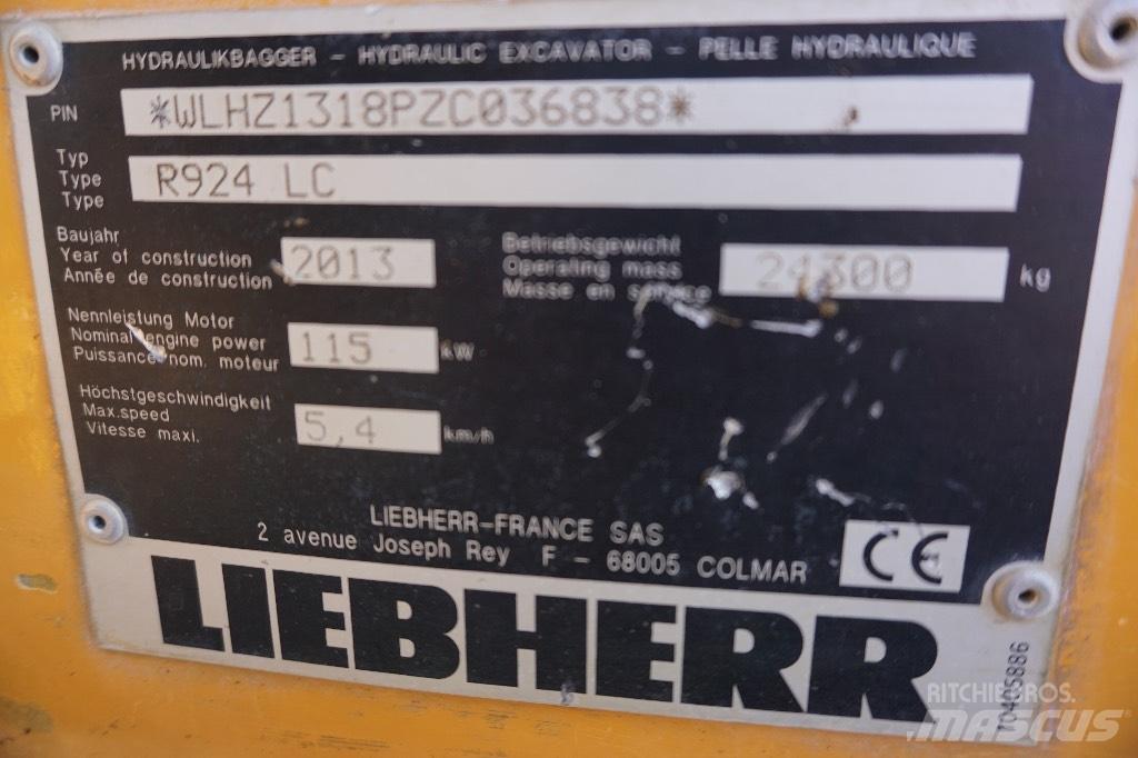 Liebherr R 924 LC Гусеничні екскаватори