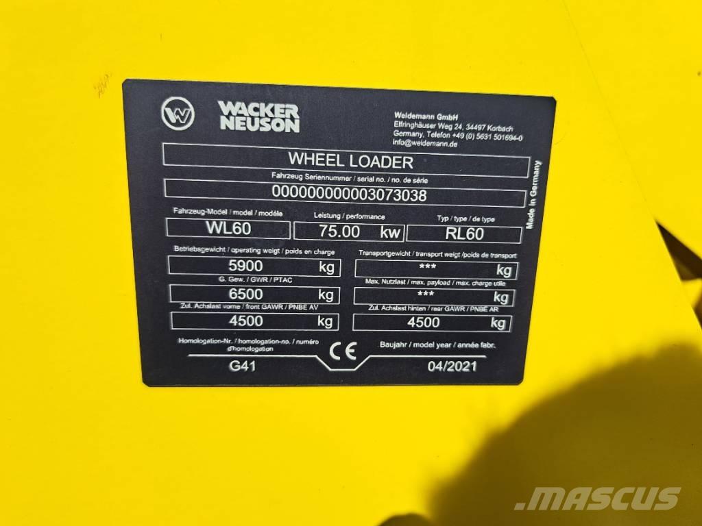 Wacker Neuson WL60 Фронтальні навантажувачі