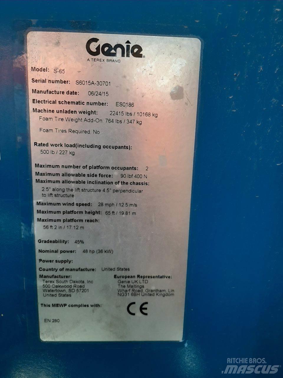 Genie S65 Телескопічні підйомники
