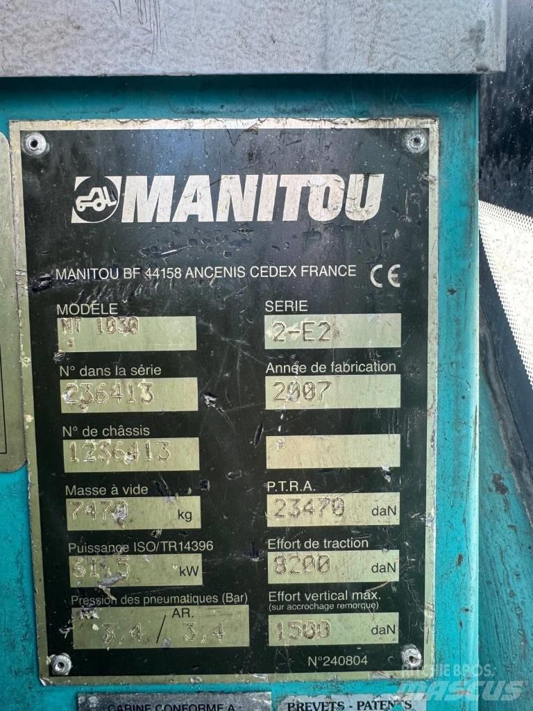 Manitou MT 1030 S Телескопічні навантажувачі