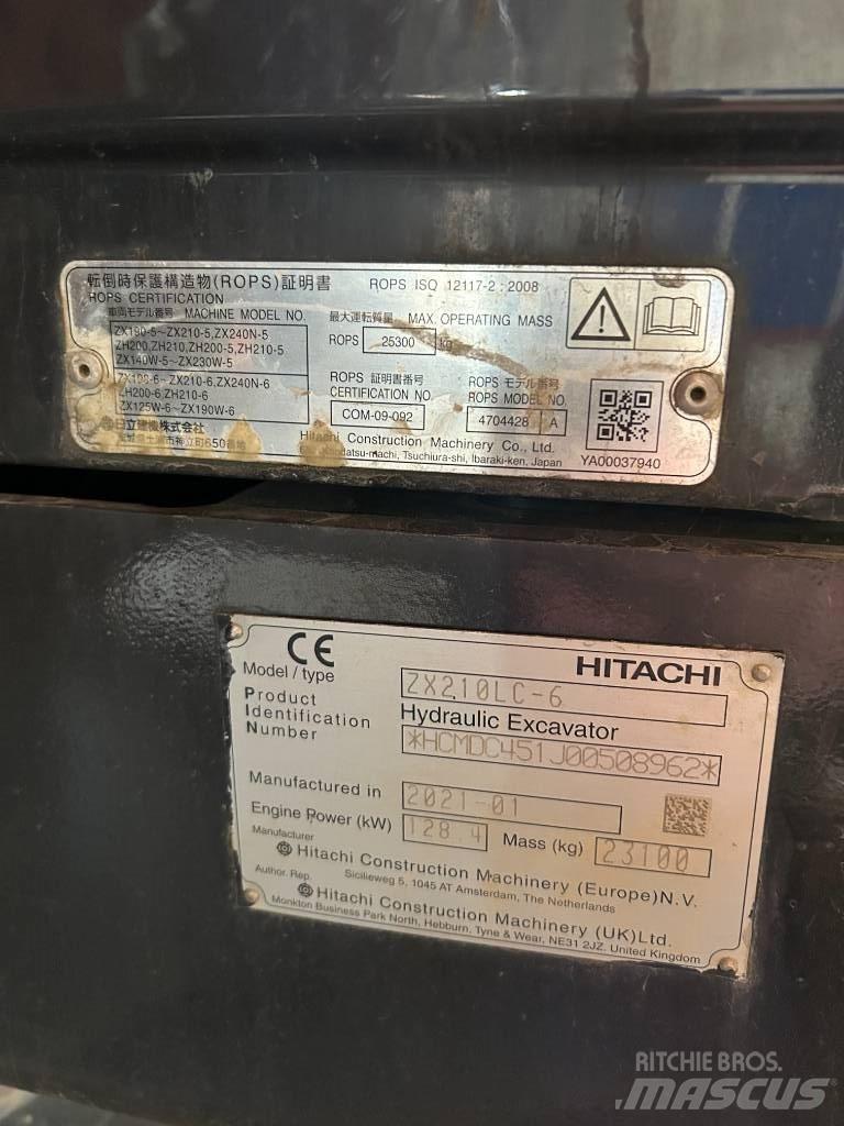 Hitachi ZX 210 LC-6 Гусеничні екскаватори