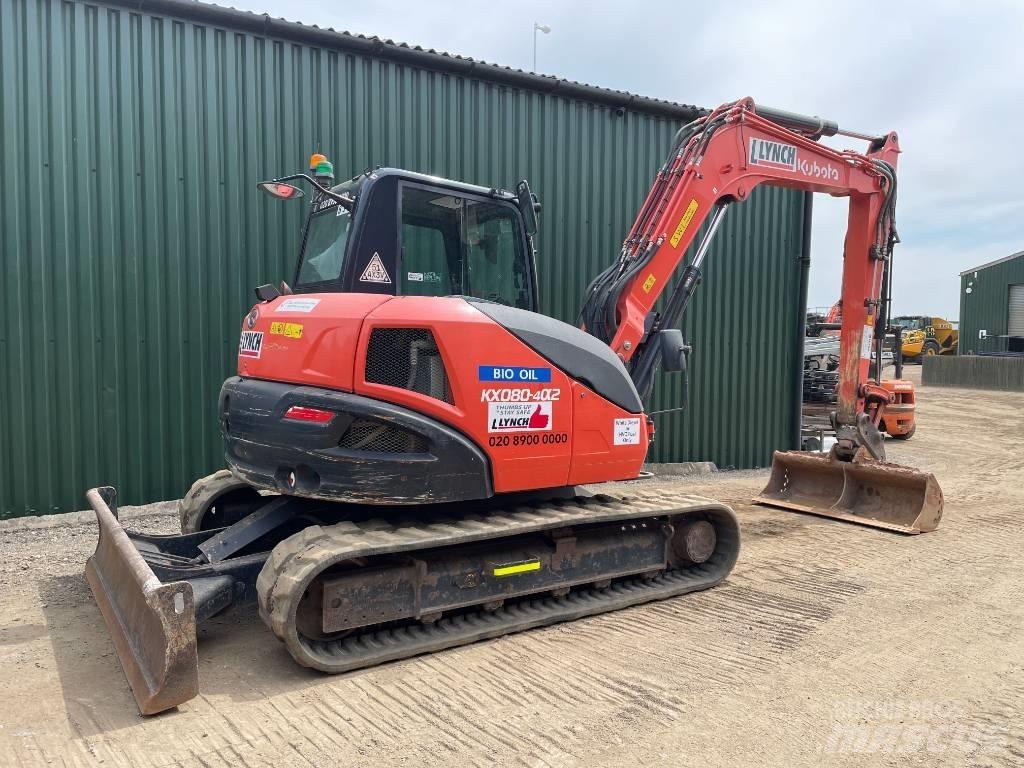 Kubota KX 080 Середні екскаватори 7т. - 12т.