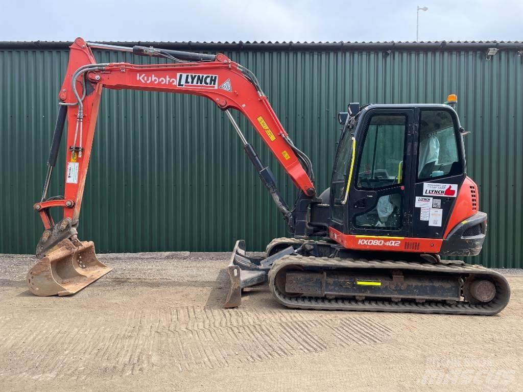 Kubota KX 080 Середні екскаватори 7т. - 12т.