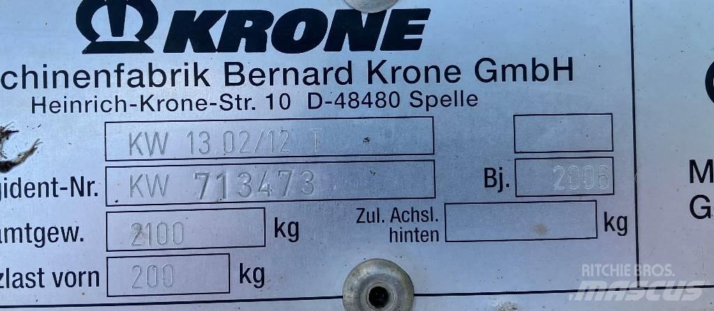 Krone KW 13.02/12 T Граблі і сінозворушувачі