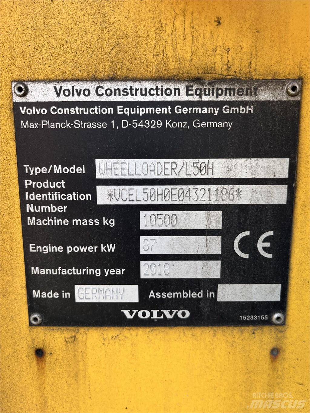 Volvo L 50 H Фронтальні навантажувачі