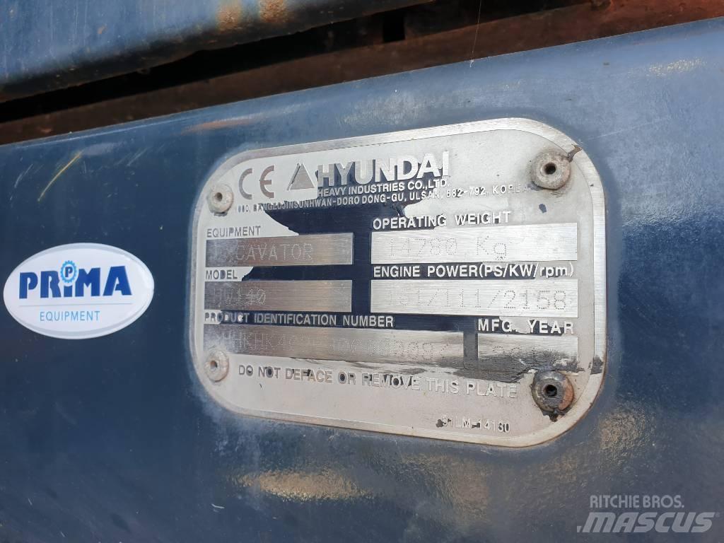 Hyundai HW140 Колісні екскаватори