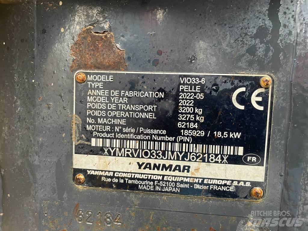 Yanmar Vio 33 U Міні-екскаватори < 7т