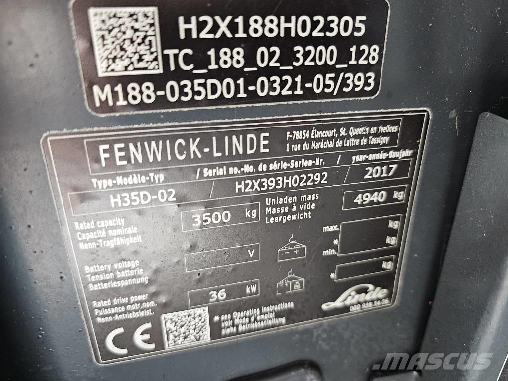 Linde H35D-02 Дизельні навантажувачі