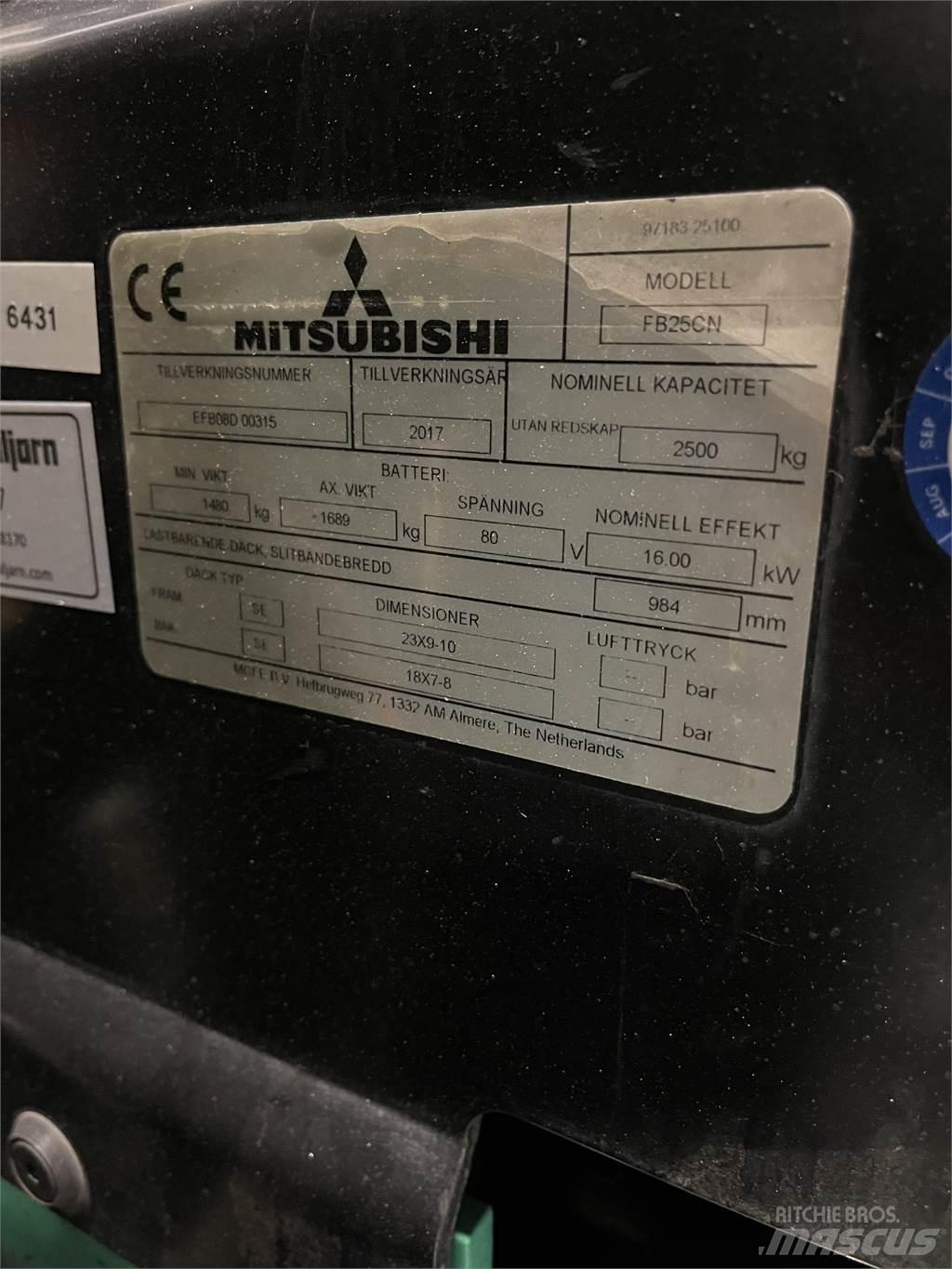 Mitsubishi FB25CN Електронавантажувачі