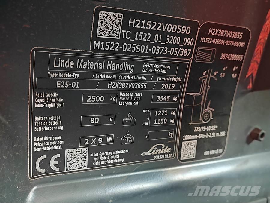 Linde E25-01 Електронавантажувачі