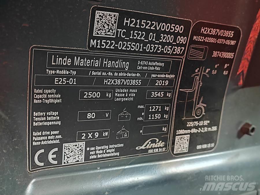 Linde E25-01 Електронавантажувачі