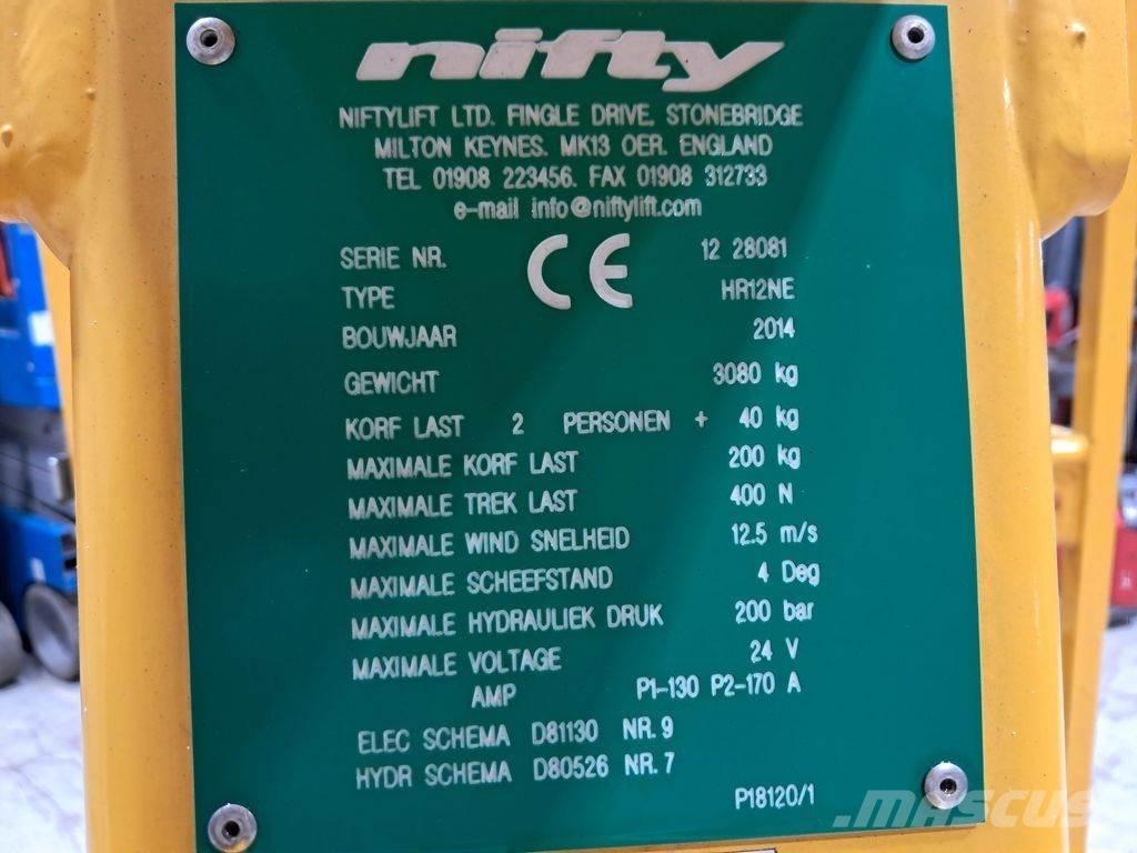 Niftylift HR12NE Колінчаті підйомники