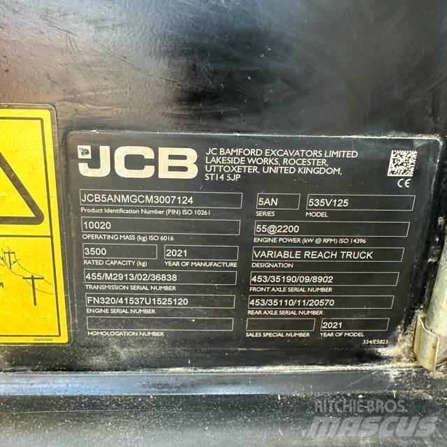 JCB 535V125 Телескопічні навантажувачі