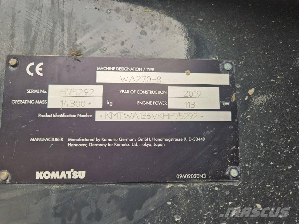 Komatsu WA 270-8 Фронтальні навантажувачі