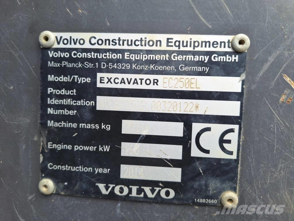 Volvo EC 250 EL Гусеничні екскаватори