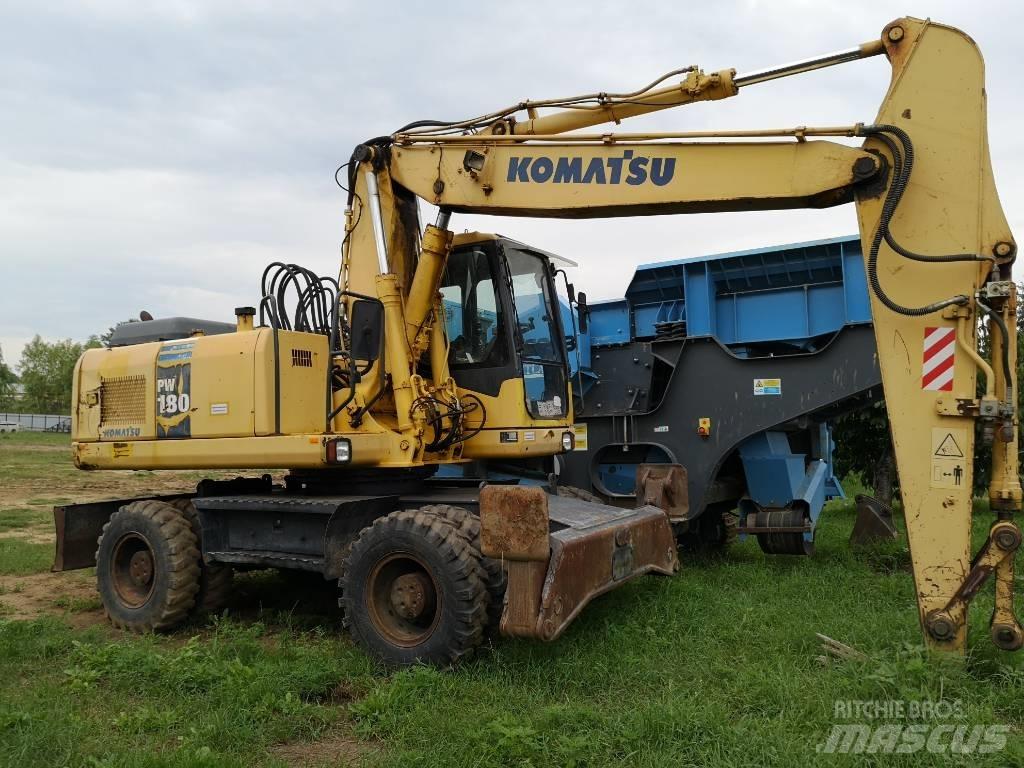 Komatsu PW 180 Колісні екскаватори