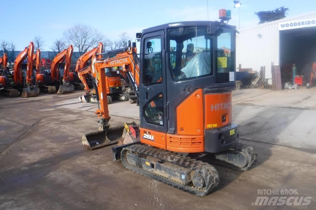 Hitachi ZX 26 U-6 Міні-екскаватори < 7т