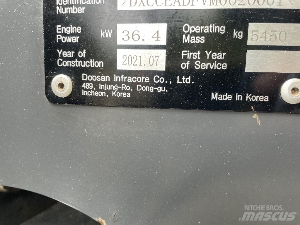 Doosan DX 50 Z Міні-екскаватори < 7т