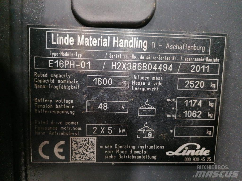 Linde E16PH-01 Електронавантажувачі