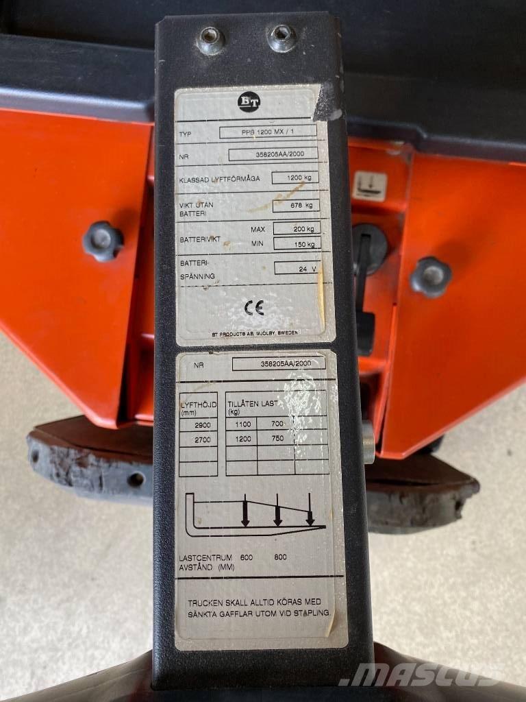 BT PPS 1200 MX / 1 Ручний візок