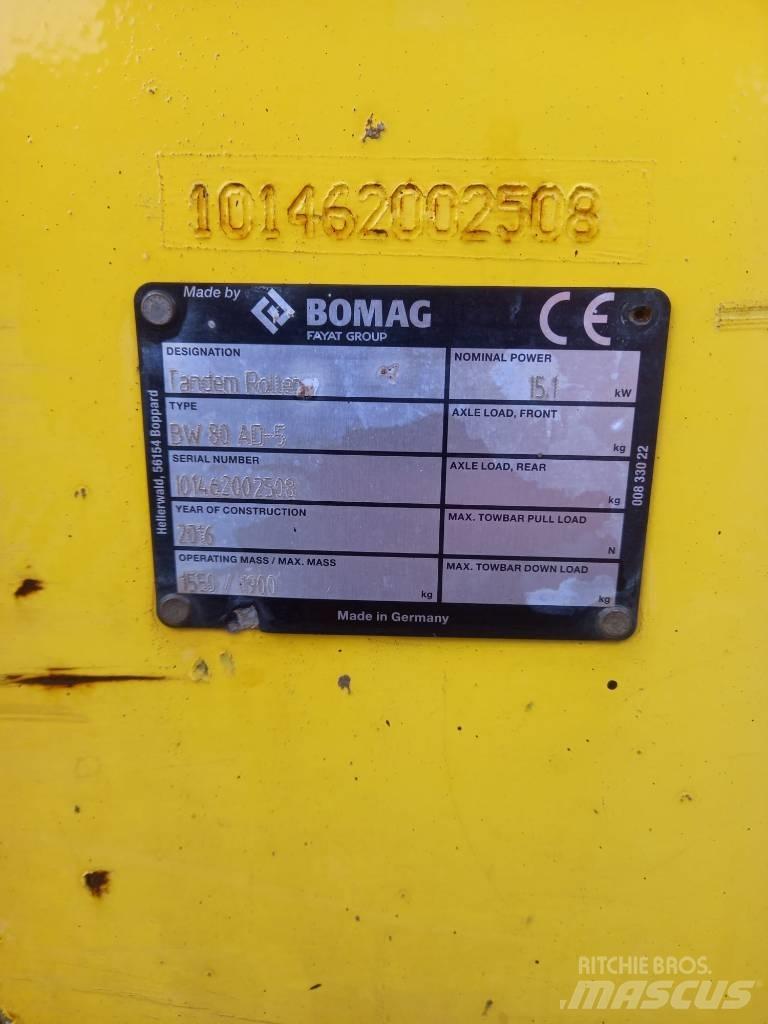 Bomag BW 80 AD-5 Котки тротуарні