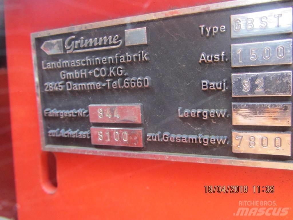 Grimme GBST 1500 Картоплезбиральні комбайни