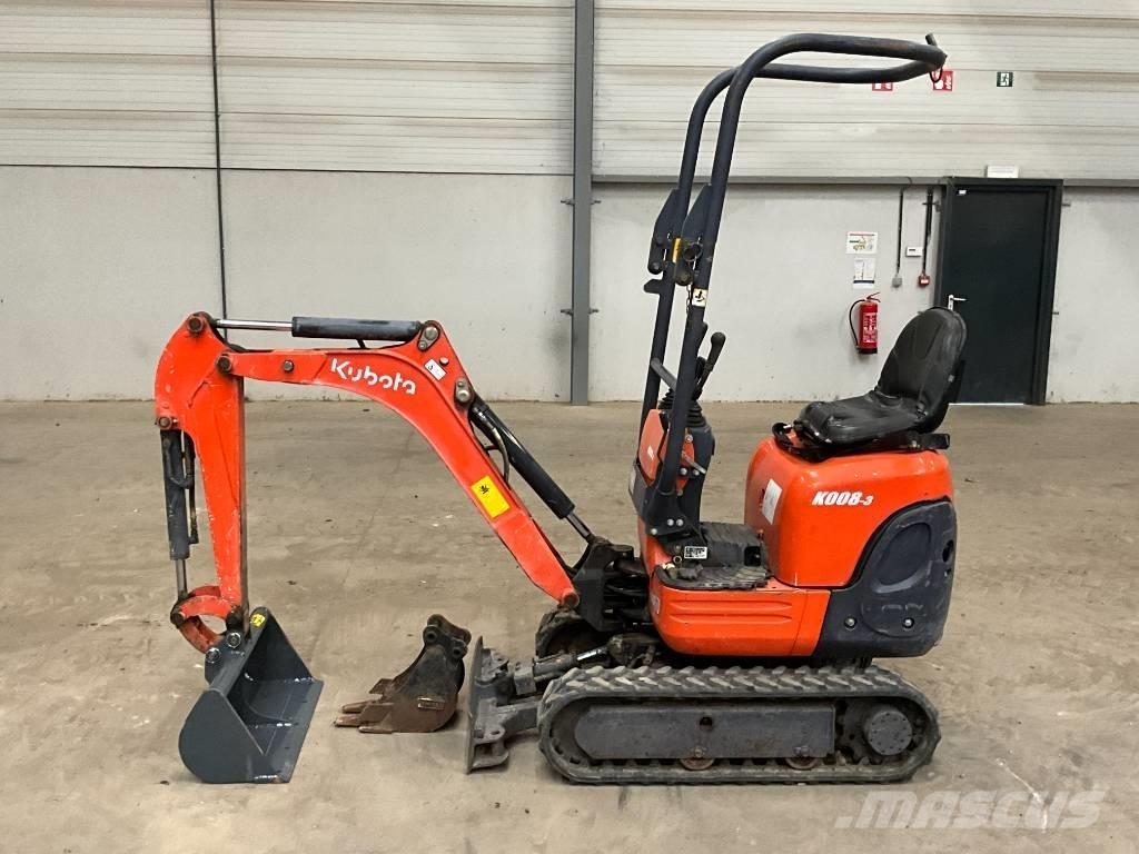 Kubota K 008-3 Міні-екскаватори < 7т