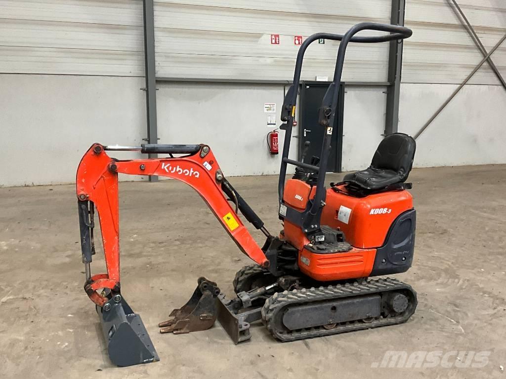 Kubota K 008-3 Міні-екскаватори < 7т