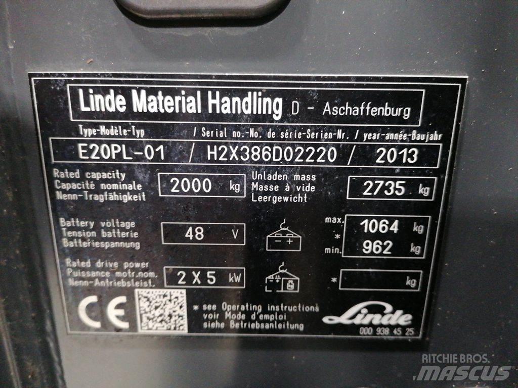 Linde E20PL-01 Електронавантажувачі