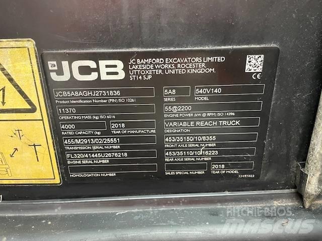 JCB 540-140 Телескопічні навантажувачі
