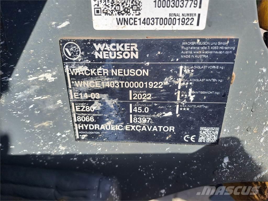 Wacker Neuson EZ80 Гусеничні екскаватори