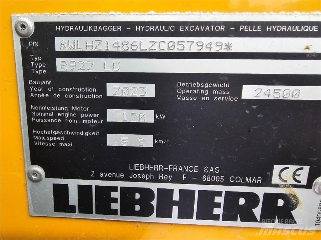 Liebherr R922 Гусеничні екскаватори