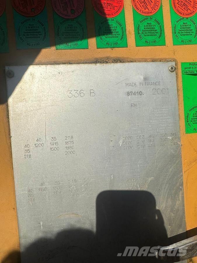 Potain 336 B Баштові крани