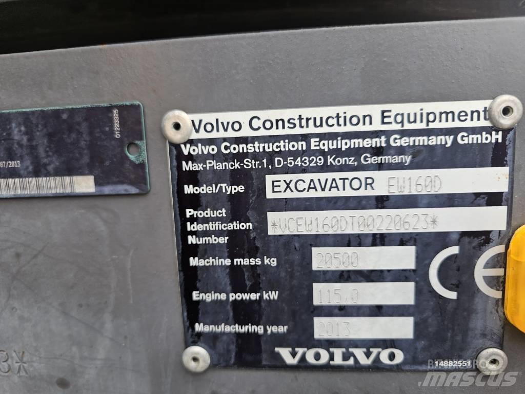 Volvo EW 160 D Колісні екскаватори