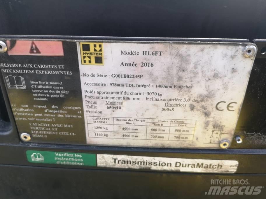 Hyster H 1.6 FT Газові навантажувачі