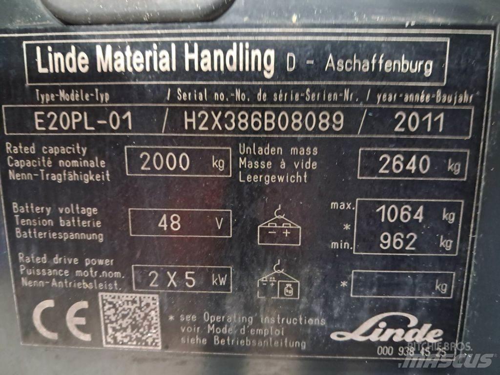 Linde E20PL-01 Електронавантажувачі