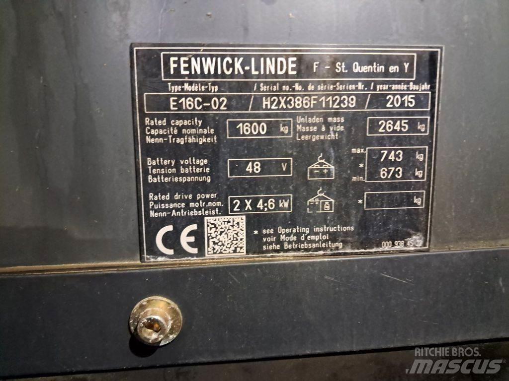 Linde E16C-02 Електронавантажувачі