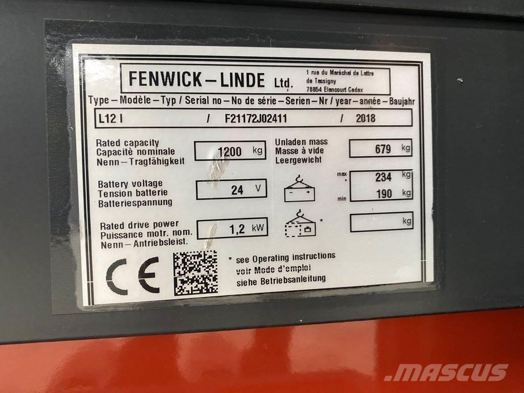 Linde L12 I Ручний візок