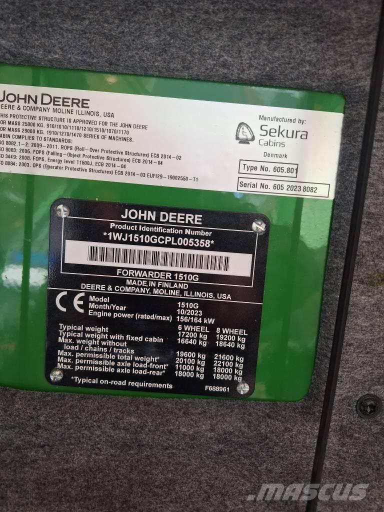 John Deere 1510G Форвардери