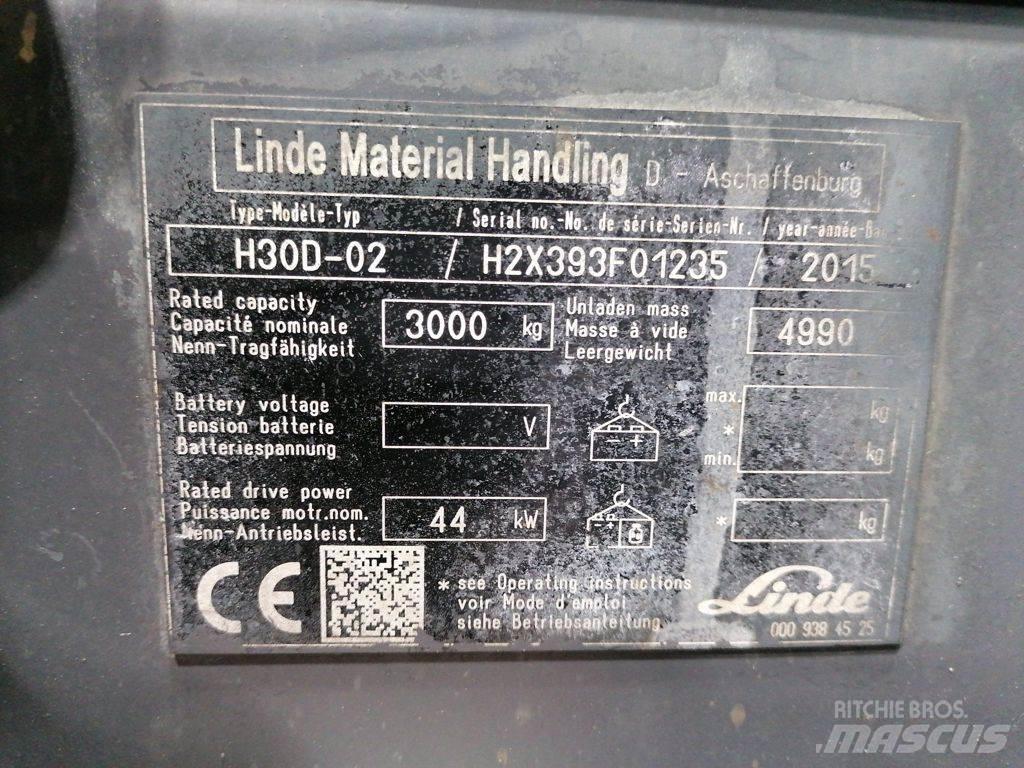 Linde H30D-02 Дизельні навантажувачі