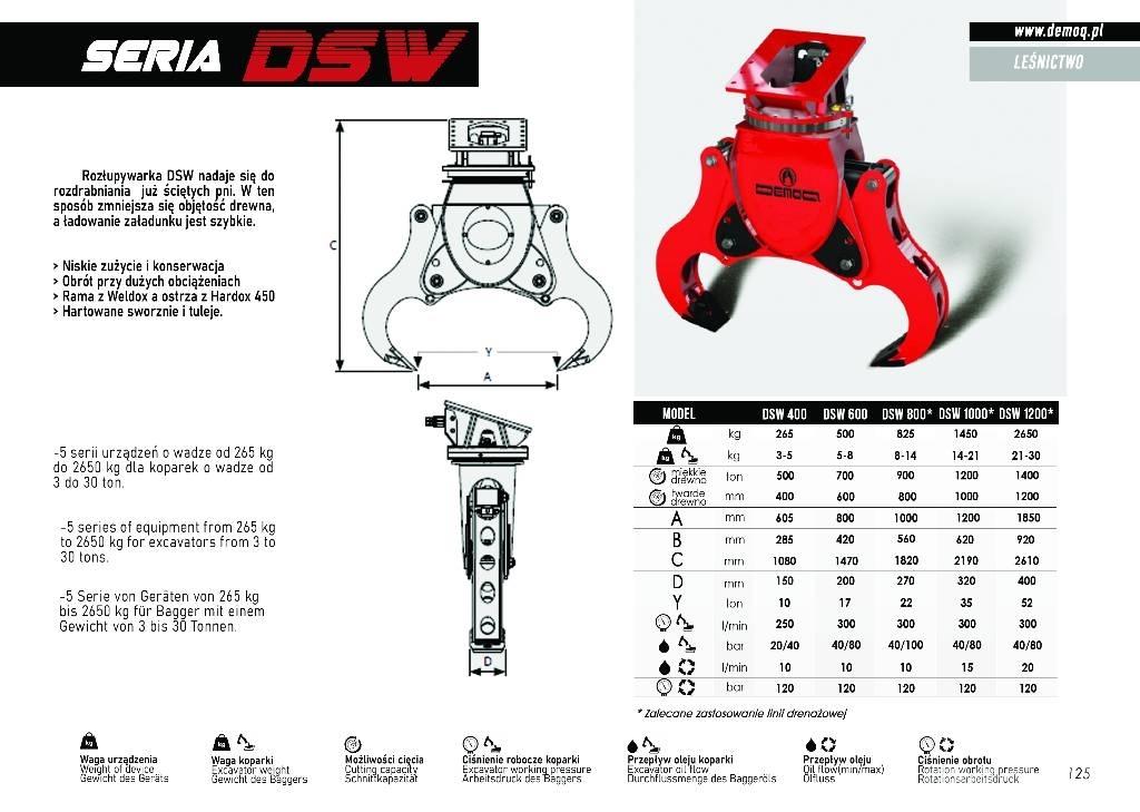  DEMOQ DSW800 Дровоколи, рубальні машини, дробарки