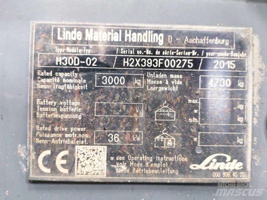 Linde H30D-02 Дизельні навантажувачі