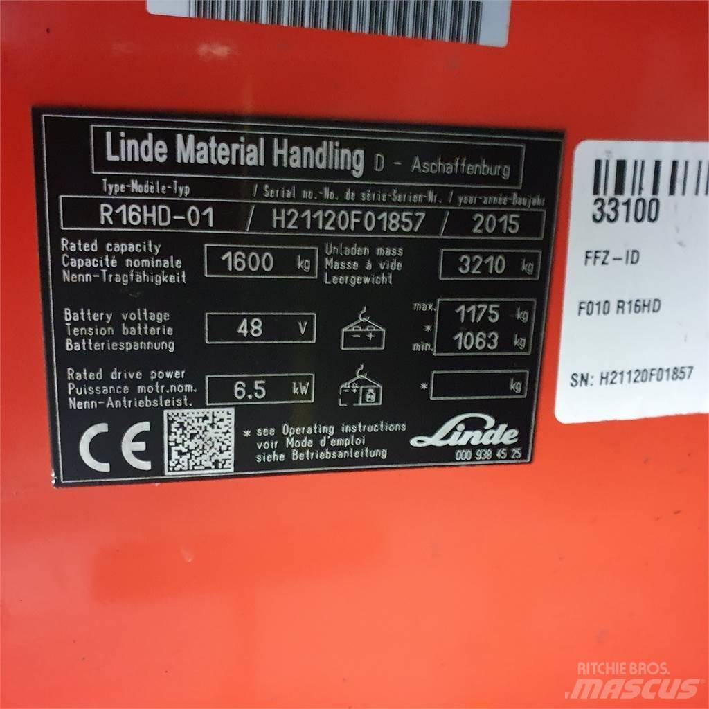 Linde R16HD Річ-трак із високим підйомом