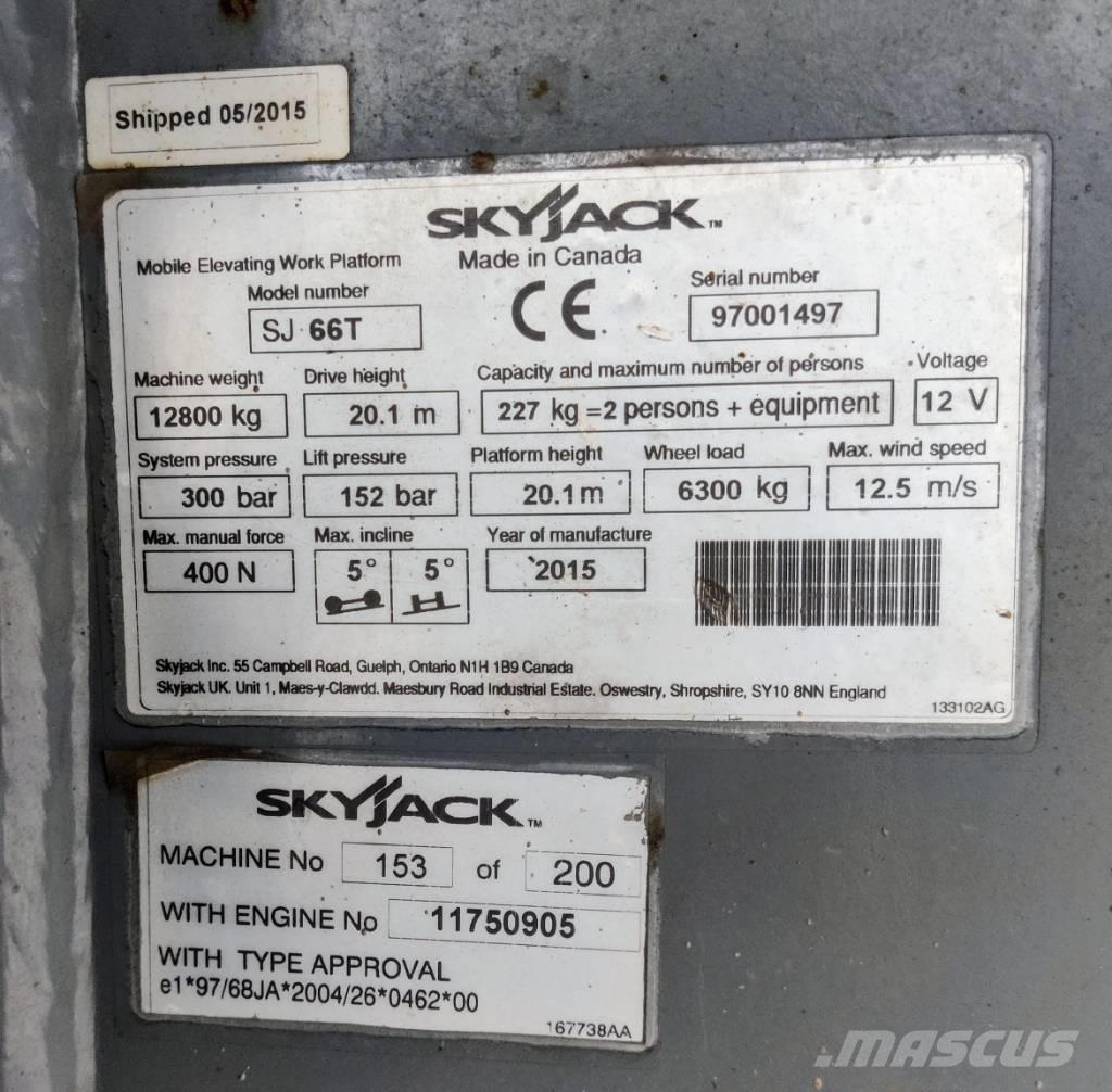 SkyJack SJ 66 T Колінчаті підйомники