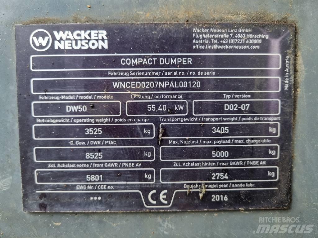 Wacker Neuson DW 50 Міні самоскиди