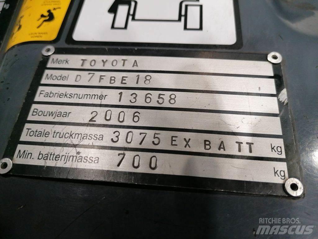 Toyota 7FBEF18 Електронавантажувачі