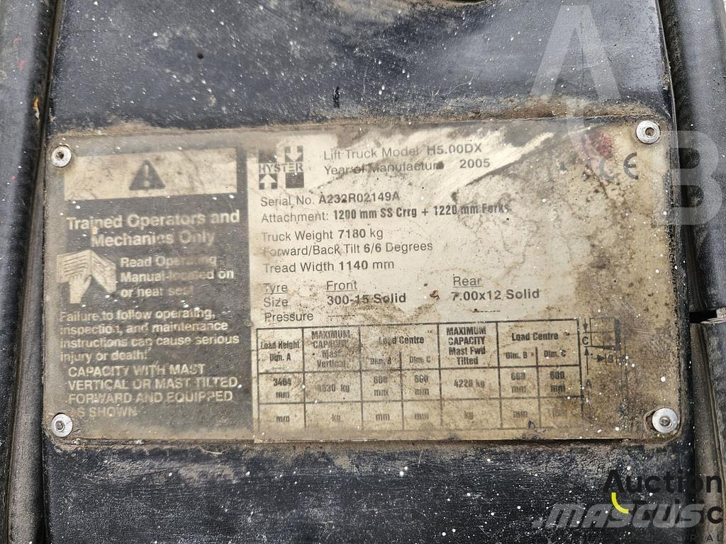 Hyster H5.00DX Дизельні навантажувачі