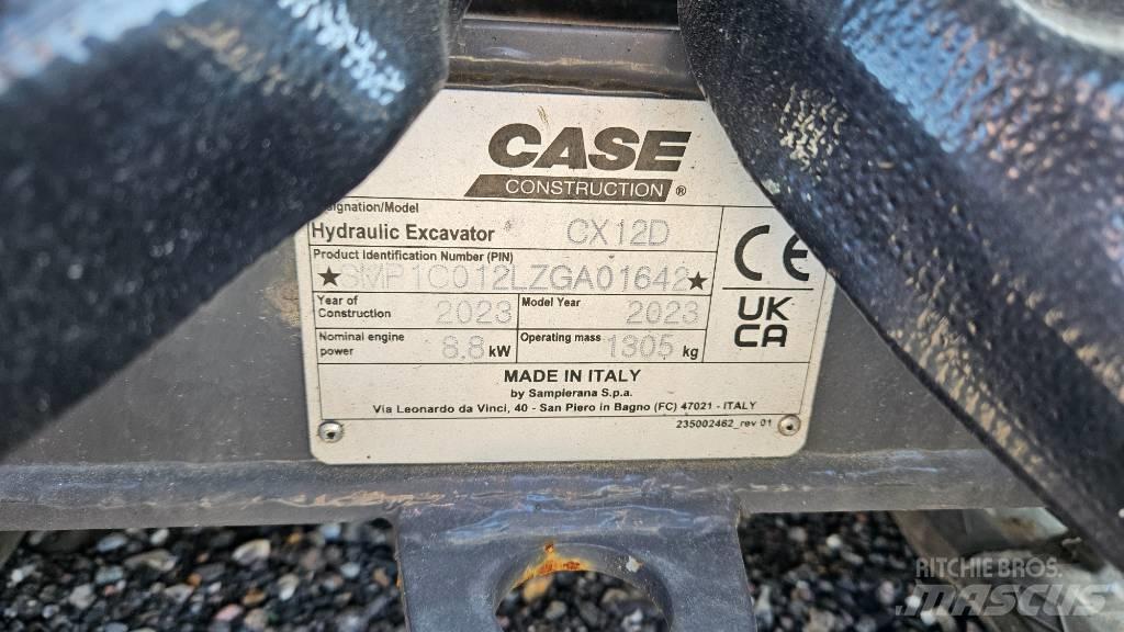 CASE CX12D Міні-екскаватори < 7т