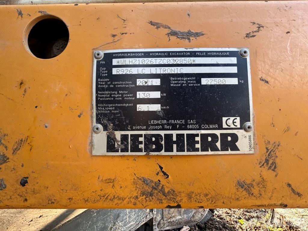 Liebherr R 926 LC NL Екскаватори з великим вилітом